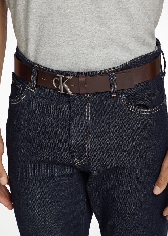 Calvin Klein Jeans Leather Belt ОРИГИНАЛ колан естествена кожа 95см