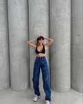 Balenciaga!Много ефектни дънки висока талия Balenciaga