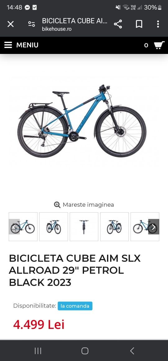 Bicicleta Cube Aim SLX Allroad 29"