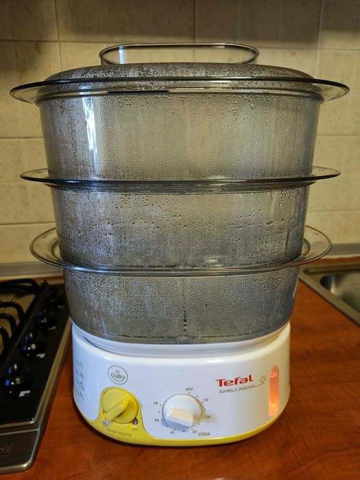 TEFAL Aparat gatit cu aburi 900W, 9L, 3 compartimente, timer, KeepWarm