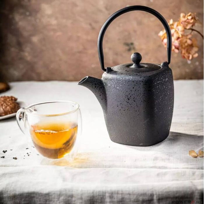 Ceainic din fonta, 0,9l, infuzor pentru ceai, fierbator, KINGHoff