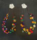Accesorii multicolore colier bratara geanta din nuca de cocos