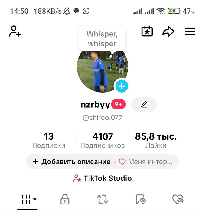 Аккаунт в Тик Ток