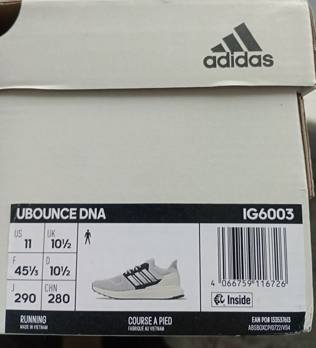 Adidas uBounce DNA, noi, nepurtati, cu eticheta, marimea 45  (29 cm)