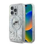 Калъф Karl Lagerfeld Liquid Glitter MagSafe iPhone 16/Pro/Pro Max