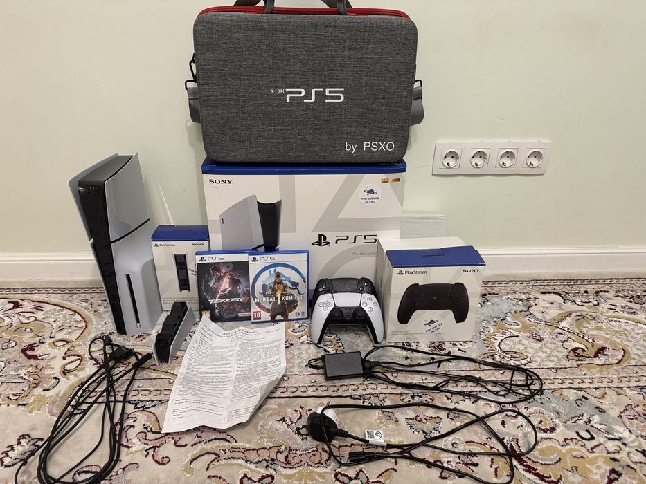 Ps5slim 1 терабайт400 мыңға сатылады почтый новый 5 ай бұрын алынған