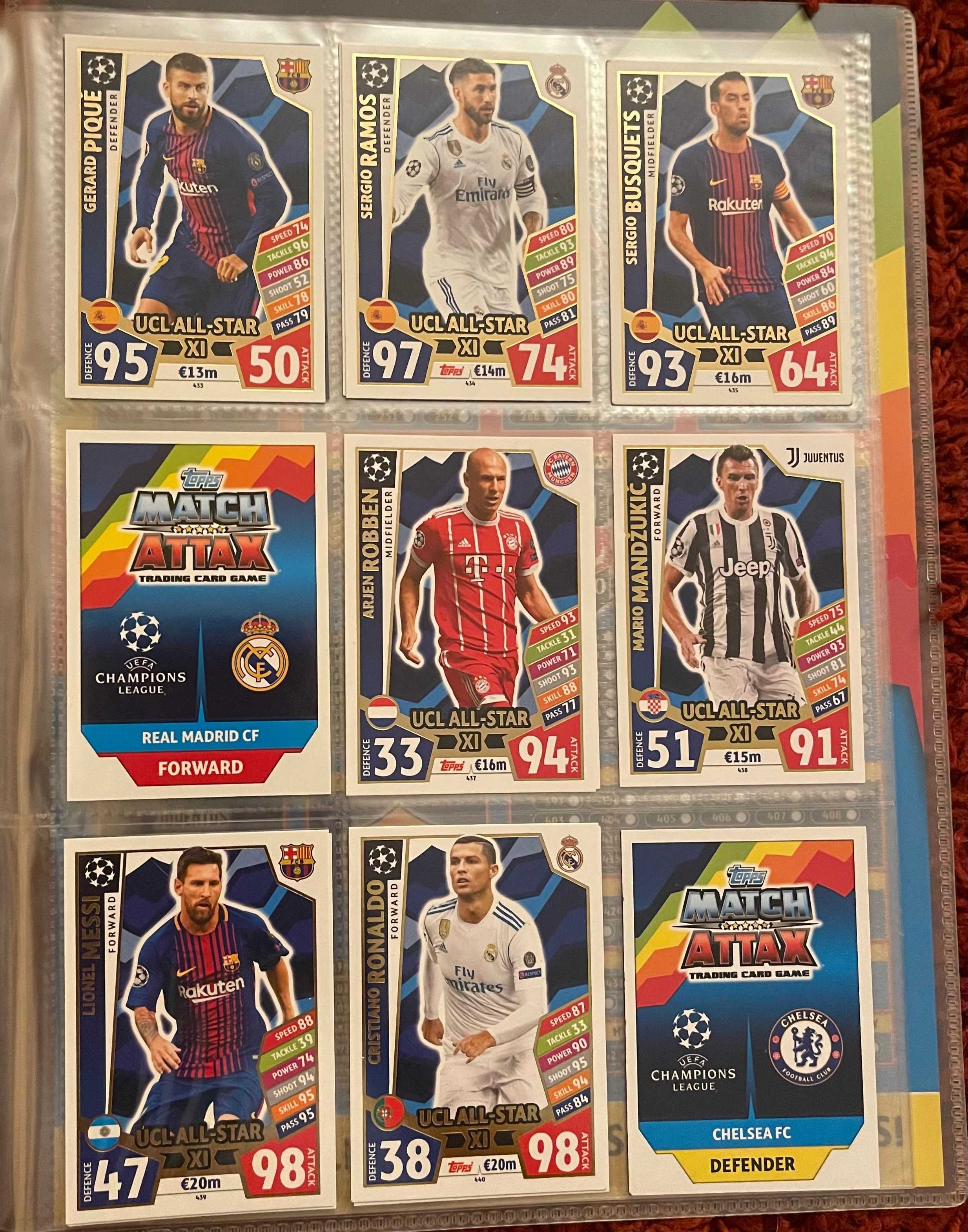 Fotbalisti Match Attax UCL 2017-18