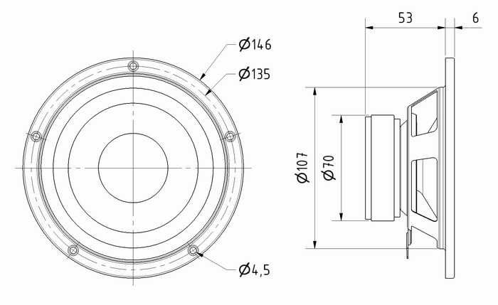 Difuzoare midbass Visaton W 130 S 8-Ohm
