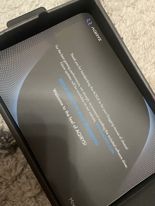 Mouse gaming AQIRYS ACRUX: RGB, 10000 DPI, NOU în cutie