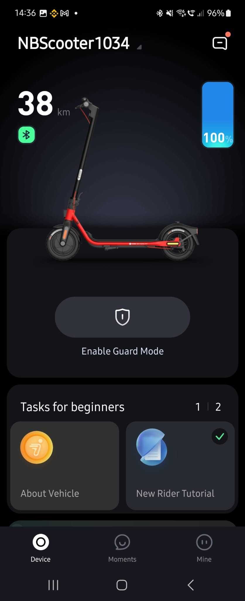 Trotineta Electrica Ninebot KickScooter D38E