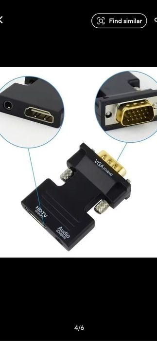 НОВ Адаптер от HDMI към VGA