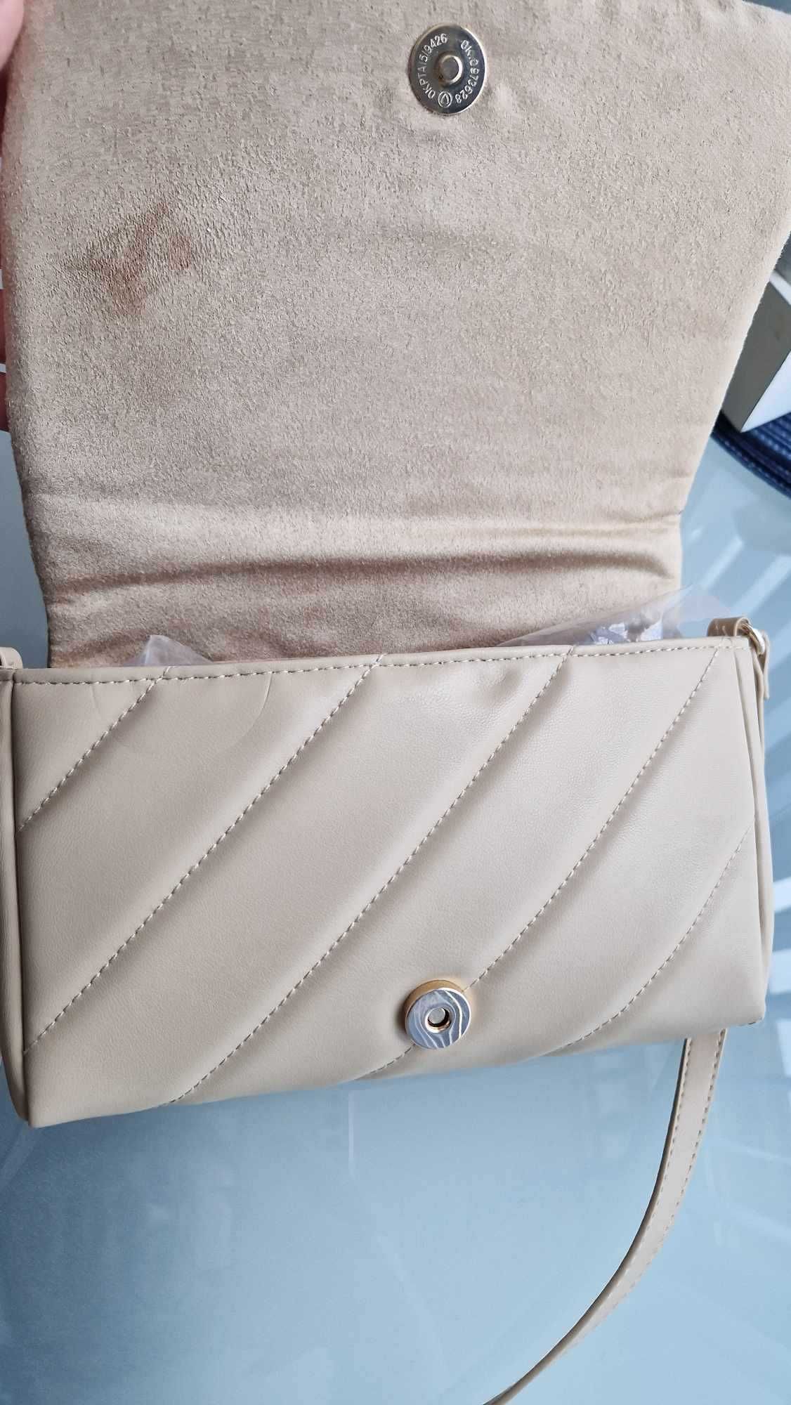 Нова бежова чанта h&m