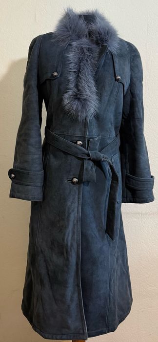 Много топло кожухче от естествена кожа с яка от заек