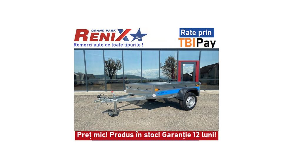 Faro Remorca Pondus 165/112/32 cm 750kg/600kg/500kg Remorca Noua 750kg 1 axa