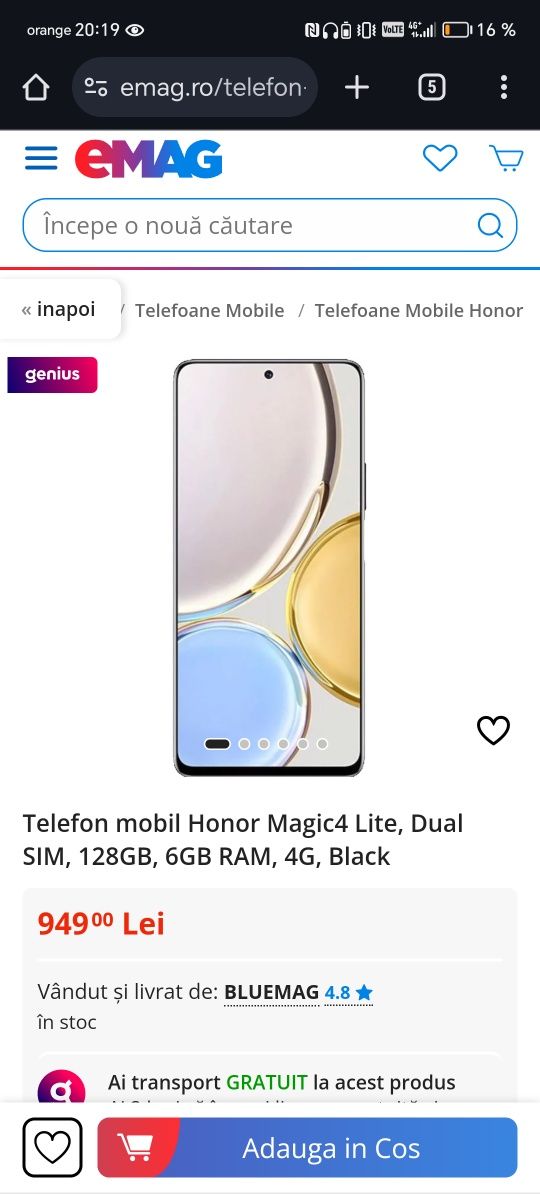 Telefon Hunor Megic 4 lite