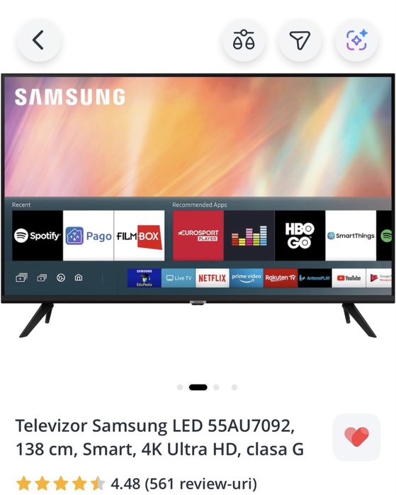 Vand URGENT Smart TV Samsung LED 108 cm