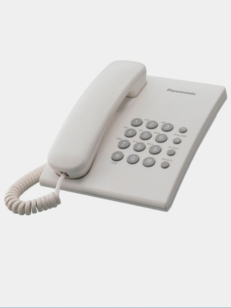 Телефон Panasonic KX-TS500MX, проводной, домашний, стационарный