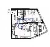Двустаен апартамент в гр. Царево, кв. Василико - 67 m²