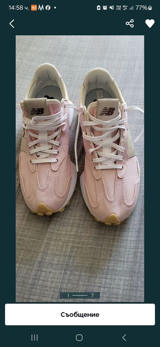 New Balance 327 41 номер и Велурени черни боти с ток 39 номер