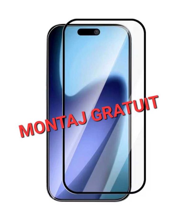 Folie Sticla Full iPhone 12 Pro Max 13 Mini 14 Plus 15 16 17