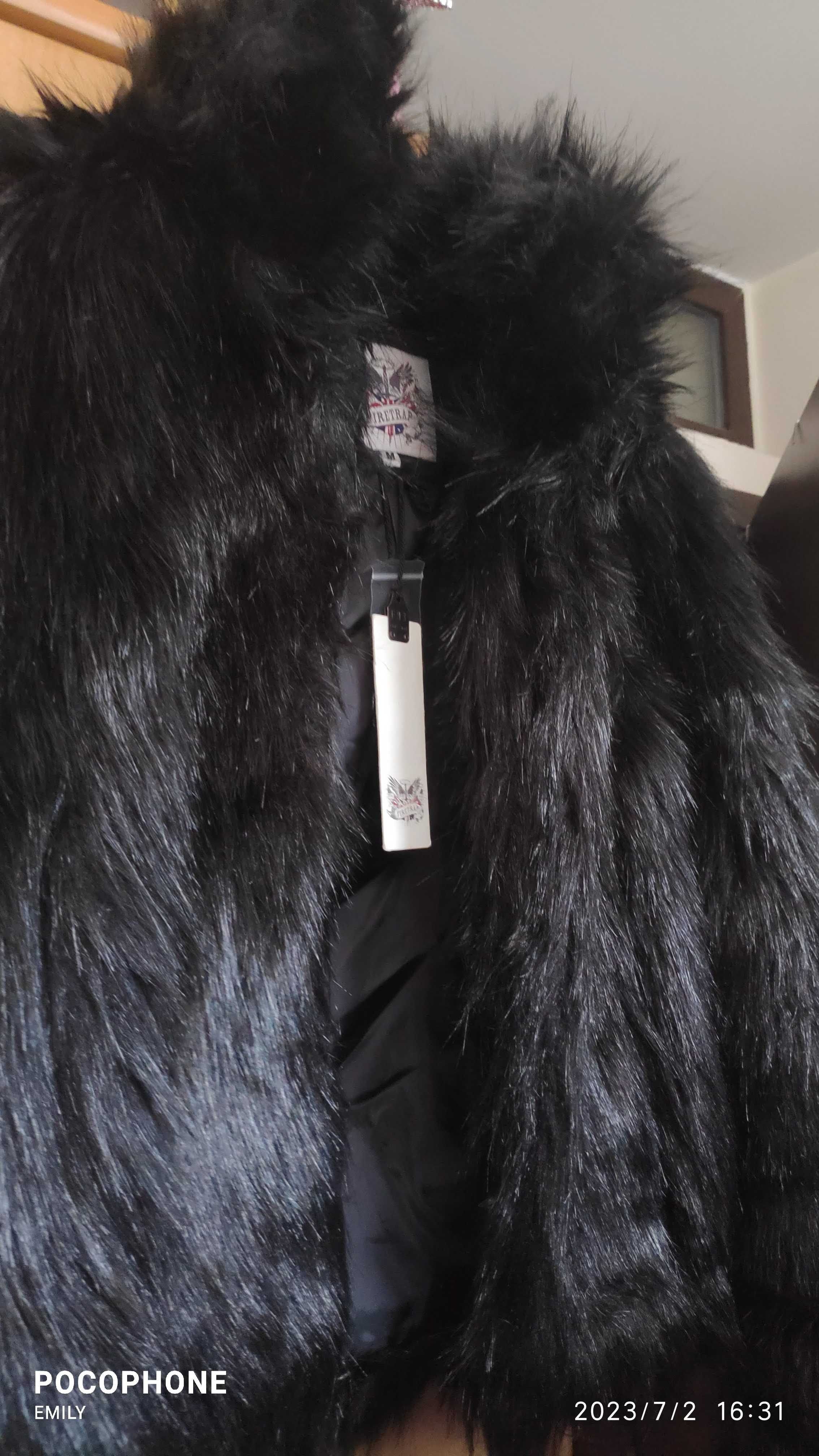 Firetrap ново палто с косъм от Англия M_L