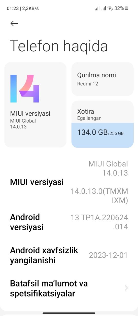 Redmi 12 256 8+6