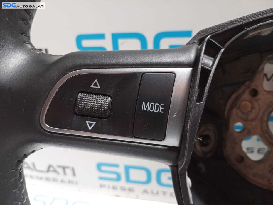 Volan Piele 4 Spite cu Comenzi FARA Airbag Audi A4 B8 2008 - 2015 Cod 8K0419091BG [M3845]