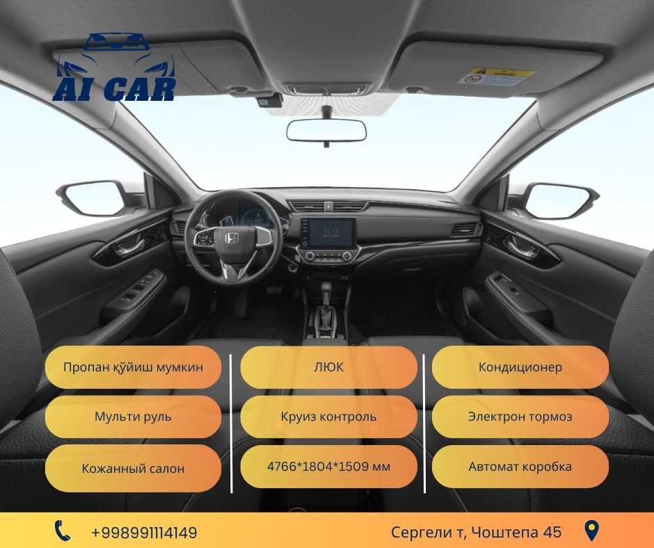 "AI CAR" Автосалонидан сотувда HONDA CRIDER 1.0T (ОҚ ҚОРА)