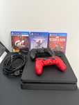 PS4 slim 1 Tb +2 joysticks + headphone for PS + 3 games 1100 lei