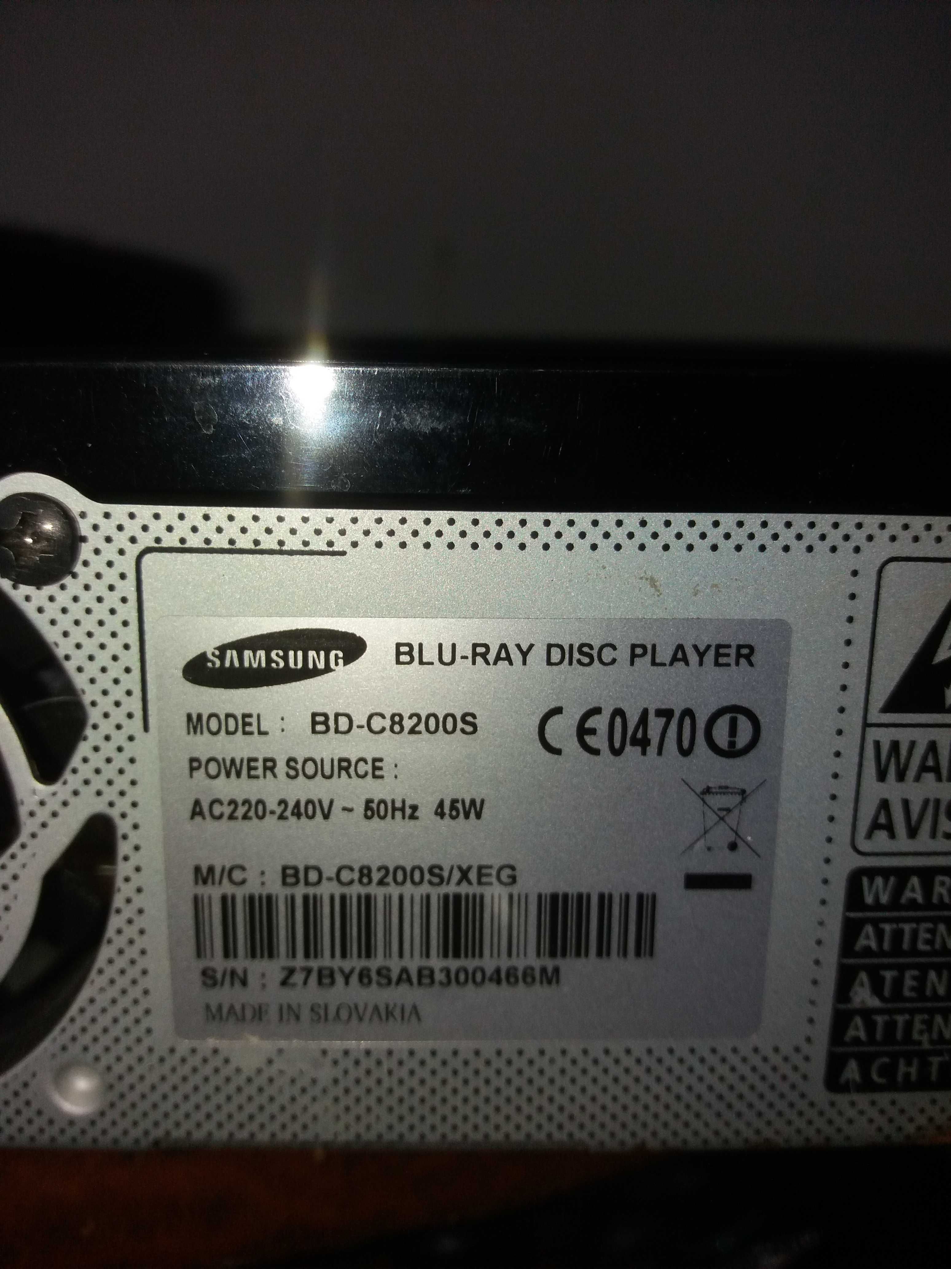 Blu ray bluray dvd samsung BD C8200S tuner tv satelit hdd500 wifi usb