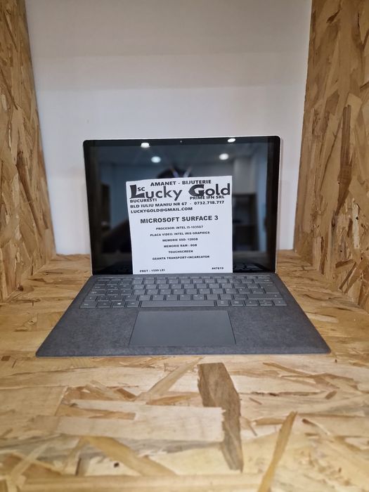 Microsoft surface 3 i5 gen7 Intel Iris Graphics 8gb #47619