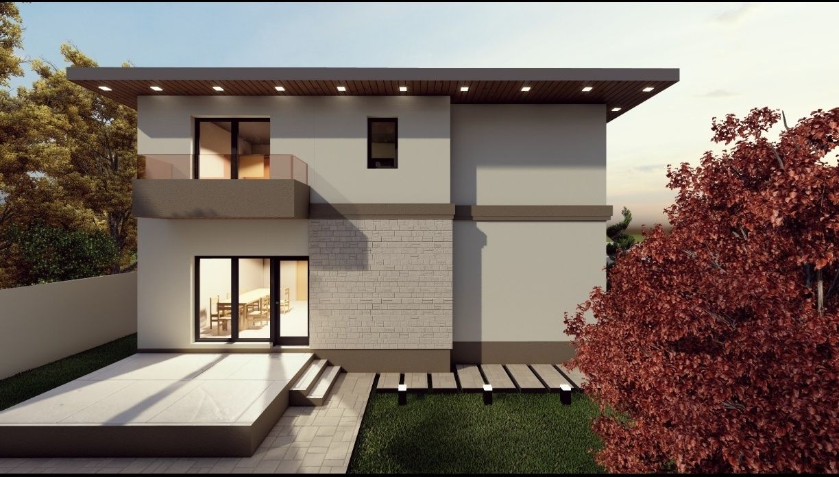 Vila Dobroiesti 5 camere, 3 bai, strada asfaltata, complex rezidential