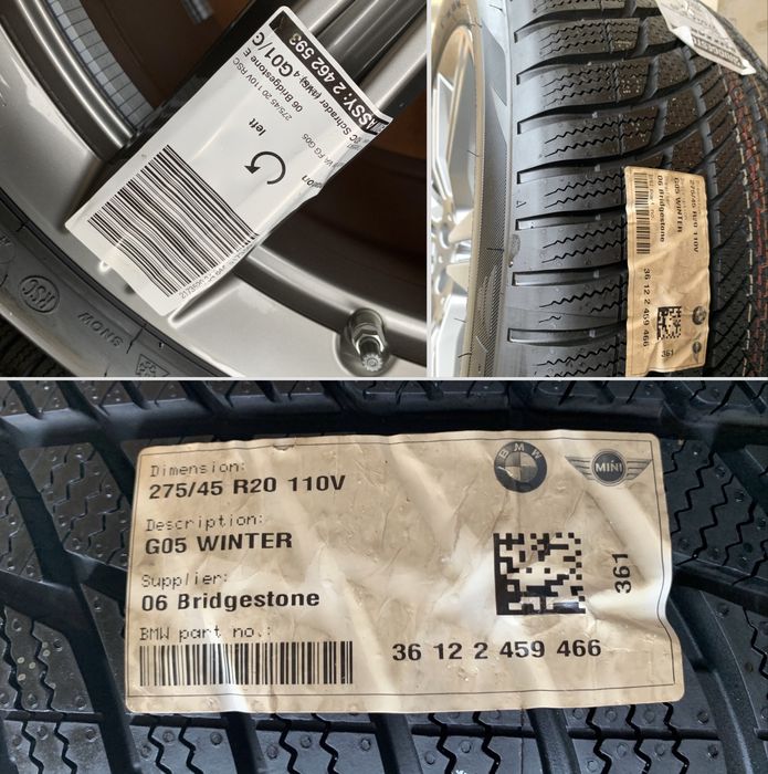 Оригинални джанти BMW X5 G05 X6 G06 20 БМВ Г05 М пакет Г06 зимни 5Х112