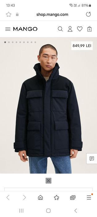 Parka/ geaca barbati M,L Mango