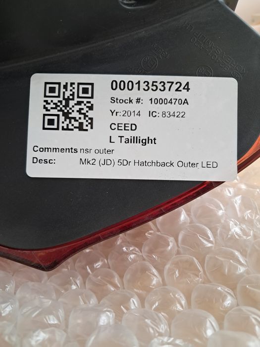 2014 KIA CEED Mk2 (JD) хечбек ляв заден стоп LED