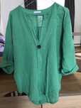 Bluza din in culoare verde