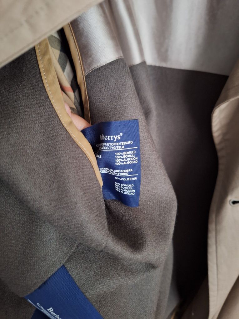 Trench, palton, pardesiu Burberrys, Burberry 100% bumbac