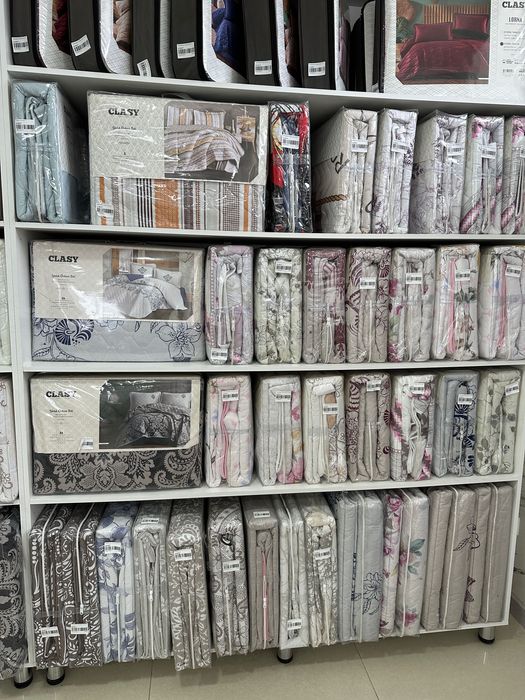 Двусторонное цветное с русинком хб стеганное покрывало Турецкое Clasy