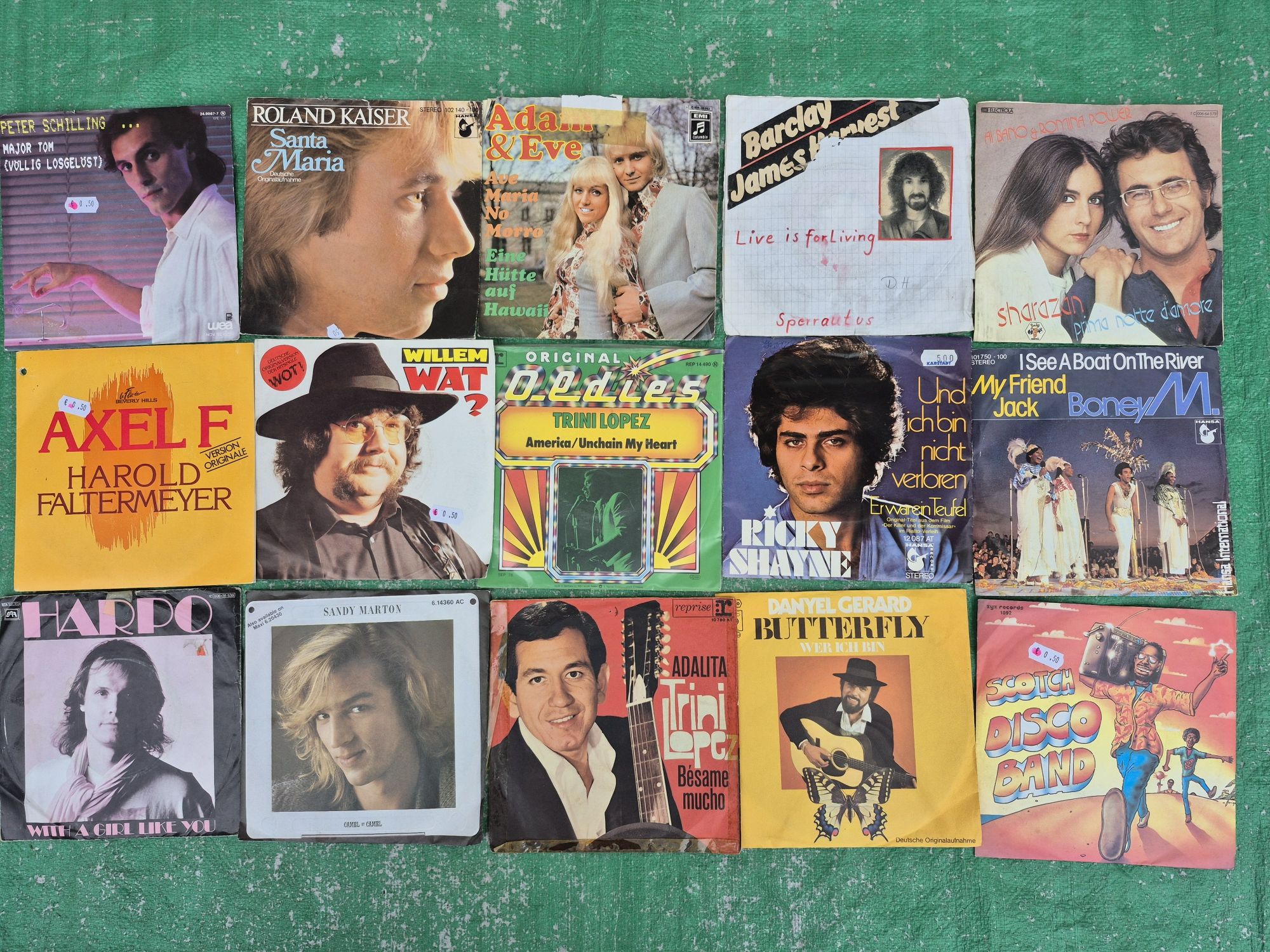 Vand Lot Discuri Vinil colectie aproximativ 112LP muzica usoara mixtă
