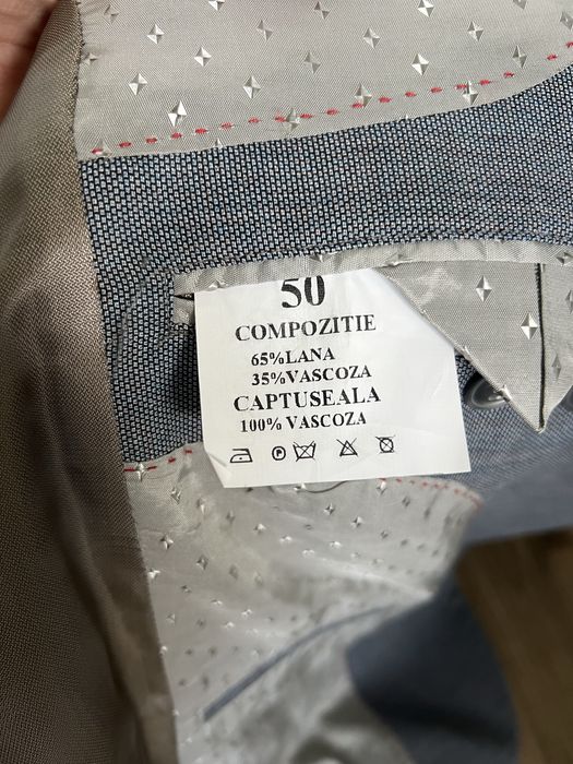 Costum complet 4 piese Escudo 65% lana, marimea 50