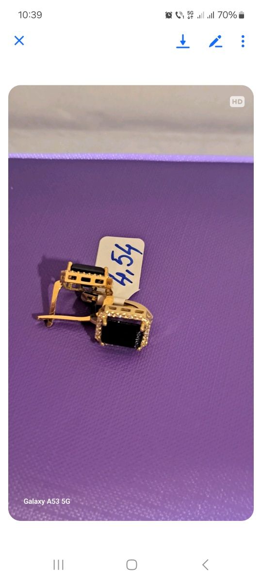 Cercei de aur 14 k