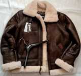 Geaca piele,cojoc,Schott XXL,pe eticheta 4XL