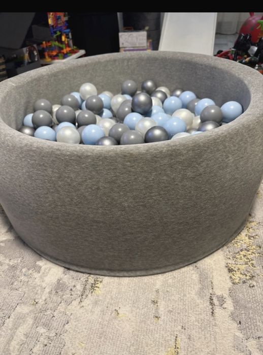 Set piscină cu bile + tobogan din lemn Bunny Boo