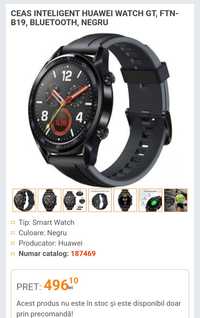 Ceas smart HUAWEI WATCH GT FTN-B19 Negru