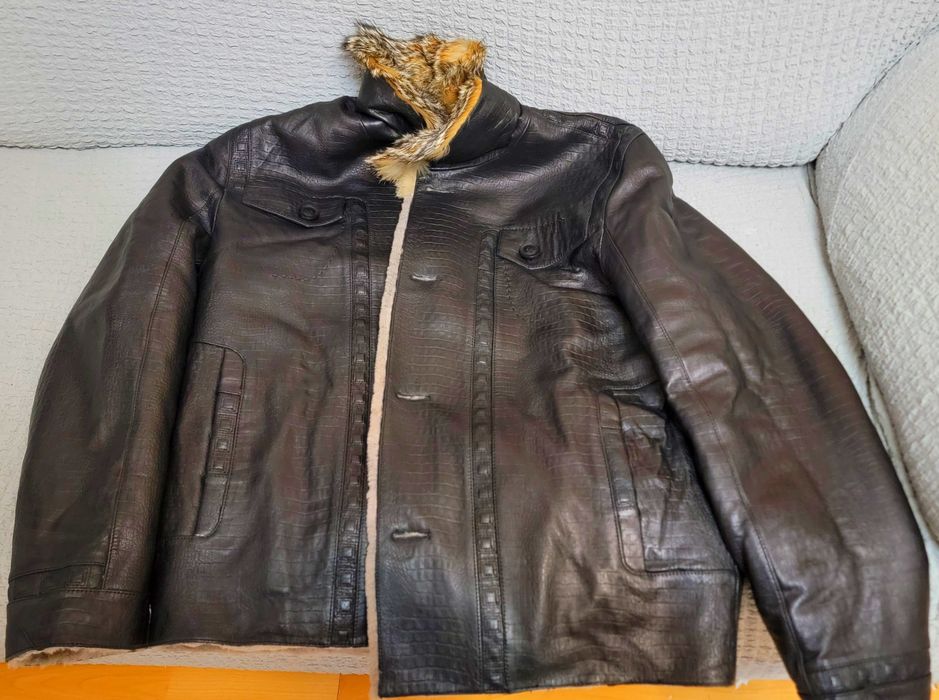 Мужская кожаная куртка