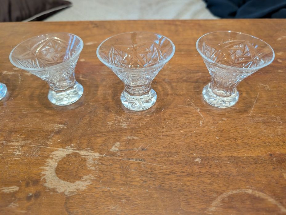 Кристални чаши за ликьор сервиз 6бр.