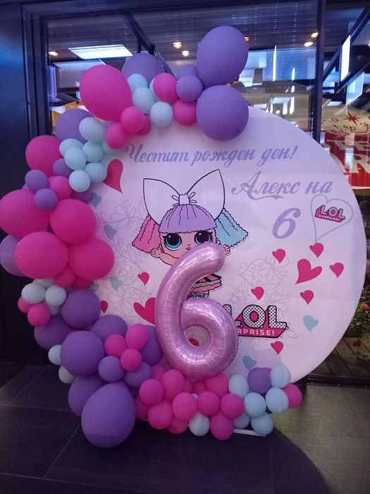 Украса от арка с балони