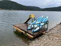 Vand ponton cu topogan lac Belis