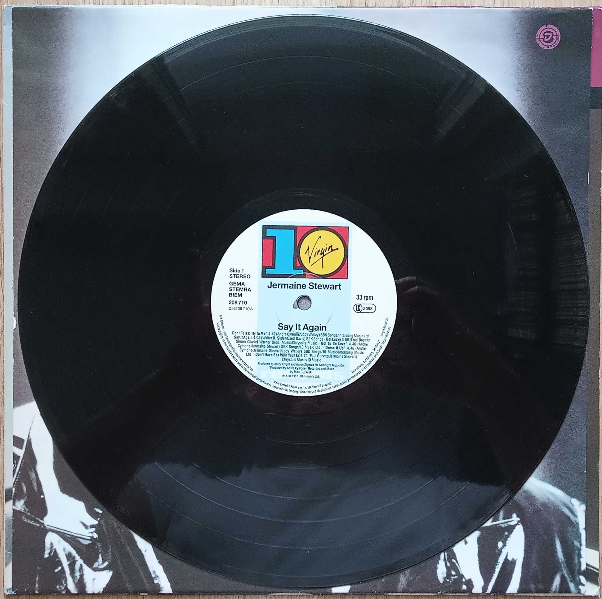 disc vinil Jermaine Stewart – Say It Again (1987)