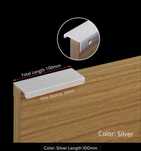 Maner ascuns din aluminiu!Set de 10+1 buc, noi! Culori: silver /negru!